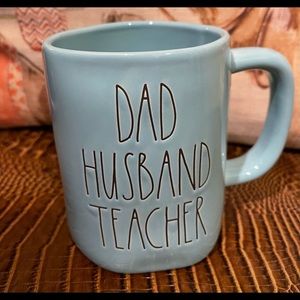 DAD HUSBAND TEACHER LL Aqua Coffee Mug
